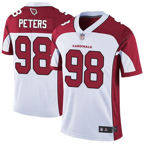 Arizona Cardinals Limited White Men Corey Peters Road Jersey NFL Football #98 Vapor Untouchable